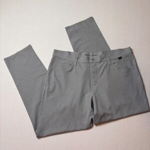 Travis Mathew Mens Gray Performance Golf Pants Size 38